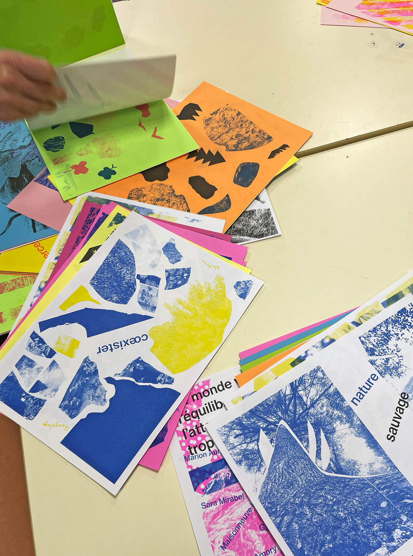 Atelier Cut/Paste/Print au Lycée Agrotechnologique d’Annonay