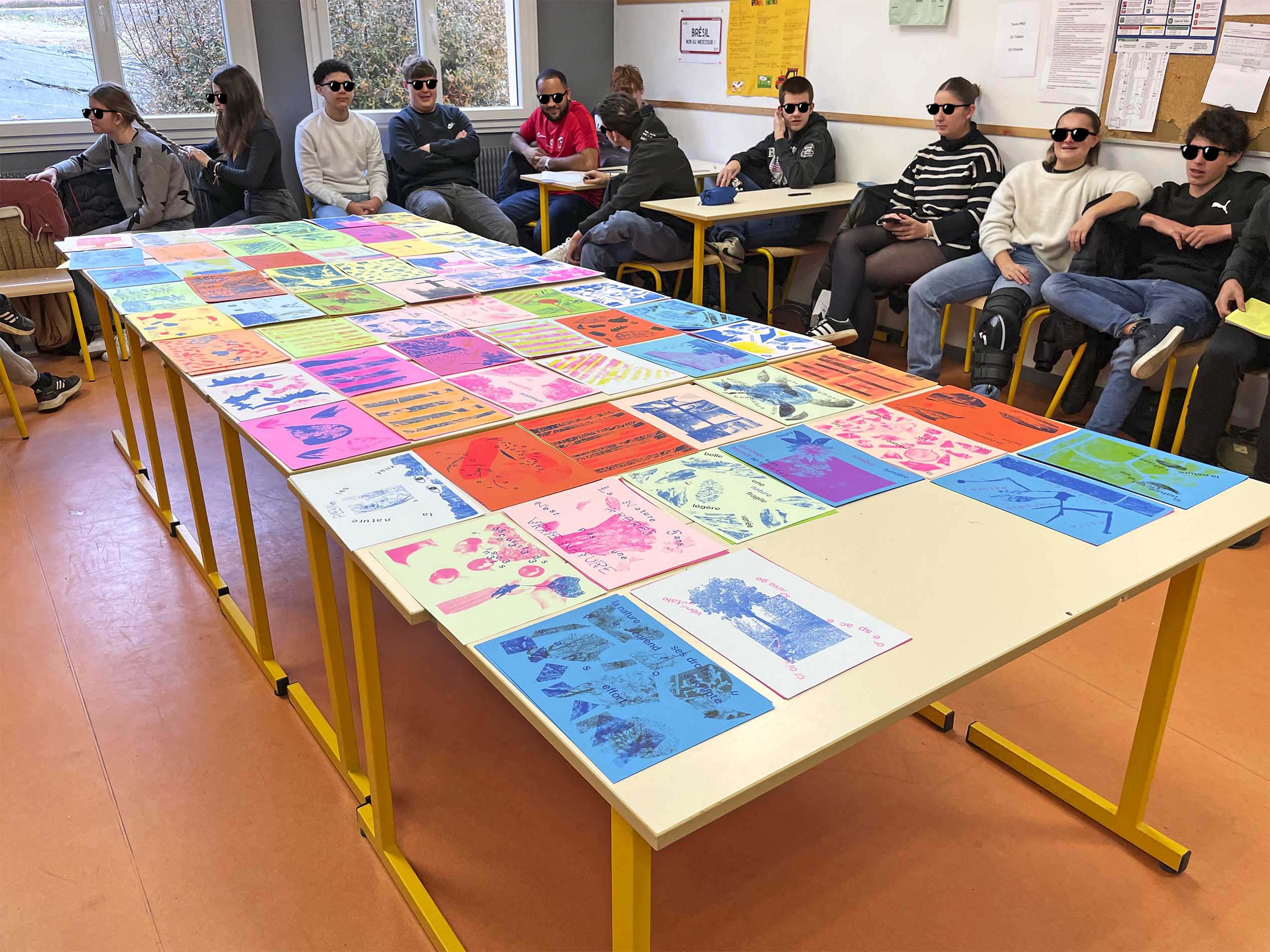 Atelier Cut/Paste/Print au Lycée Agrotechnologique d’Annonay
